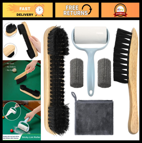 Piece pool table brush set - pool,