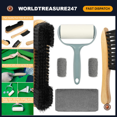 Piece pool table brush set - 6-piece,