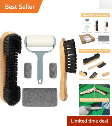 Piece pool table brush set - 6-piece,